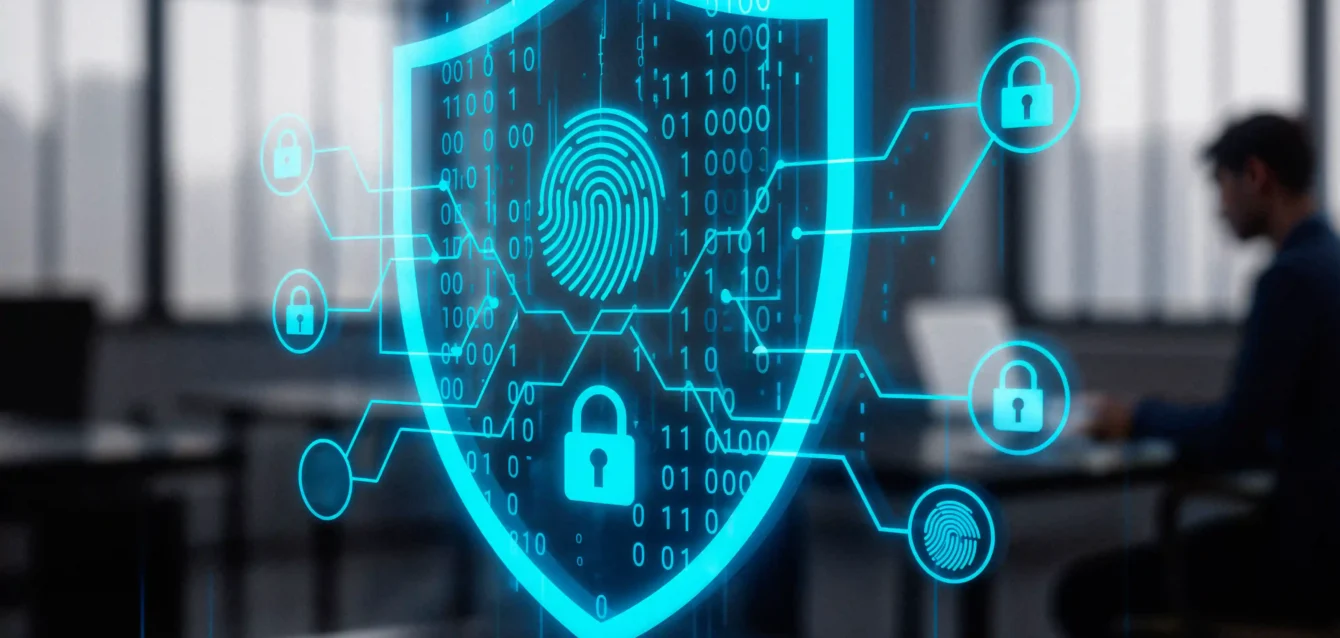 cybersecurity-data-protection-concept-futuristic-shield-lock